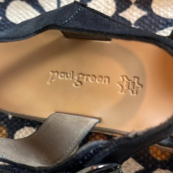 Paul Green Christine Sandal in black size 7 1/2 - Picture 2 of 8